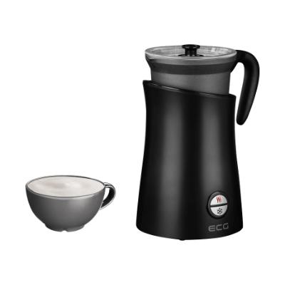 ECG NM 2255 Latte Art Juodas Pieno plakiklis, 3 automatiniai darbo režimai, Šildymo talpa: 300 ml / putojimui 150 ml