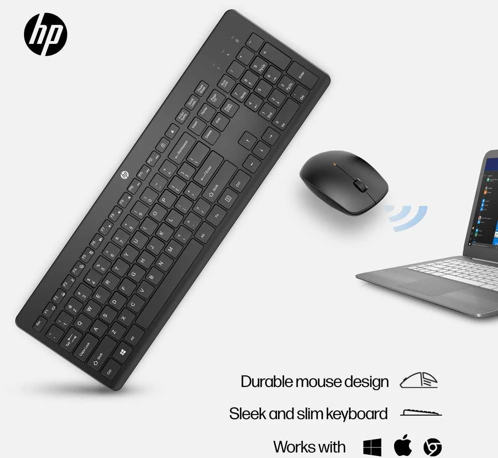 Hewlett Packard (HP) HP 230 Wireless Pelė Klaviatūra Combo - Juodas - US ENG