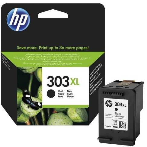 Hewlett Packard (HP) HP 303XL didelės talpos juodo rašalo kasetė, 600 puslapių, skirta HP ENVY Photo 6230, 7130, 7134, 7830 spausdintuvams
