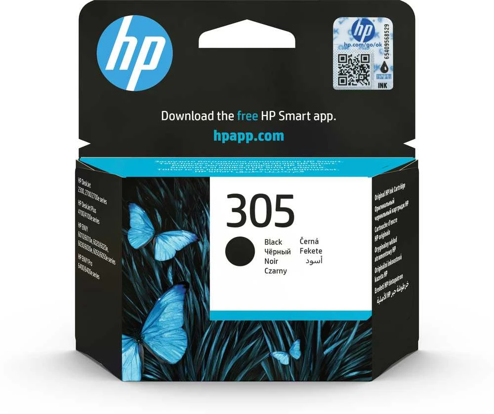 Hewlett Packard (HP) HP 305 (3YM61AE) Rašalinė kasetė, Juoda