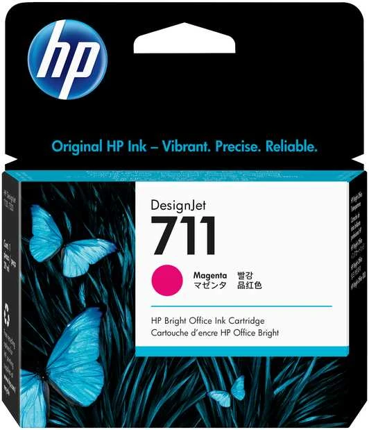 Hewlett Packard (HP) HP 711 Magenta rašalo kasetė, 29 ml, skirta HP DesignJet T120, T520