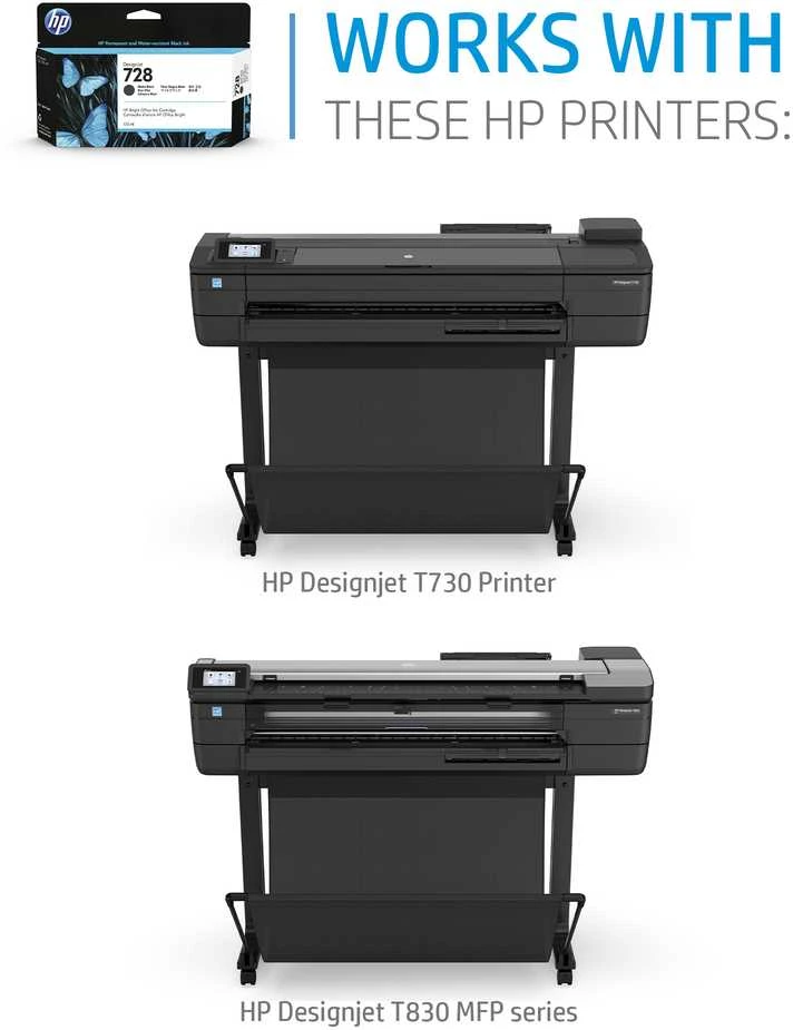 Hewlett Packard (HP) HP 728 300 ml žydros spalvos rašalo kasetė