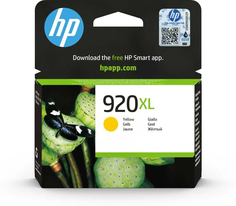 Hewlett Packard (HP) HP 920XL didelio našumo Geltona rašalo kasetė, 700 puslapių, skirta HP Officejet