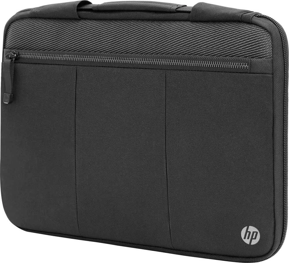 Hewlett Packard (HP) HP „Executive“ 14 colių nešiojamojo kompiuterio dėklas, atsparus vandeniui, su kišene „Bluetooth“ sekikliui – juodas, pilkas