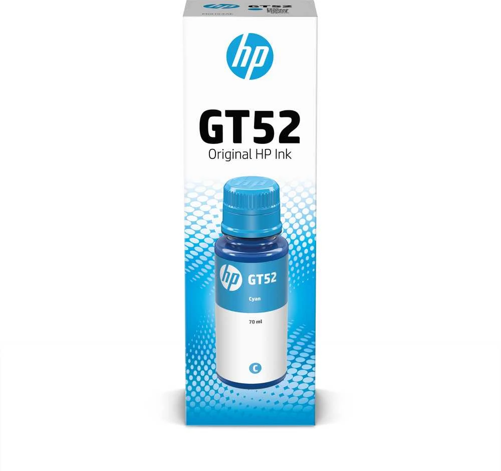 Hewlett Packard (HP) HP GT52 originalus, žalsvai mėlynas rašalo butelis