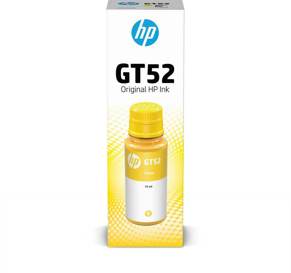 Hewlett Packard (HP) HP GT52 originalus rašalo buteliukas Geltona