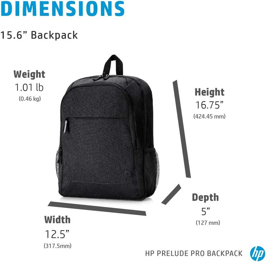 „Hewlett Packard“ (HP) „HP Prelude Pro Recycled 15.6“ kuprinė – tamsiai pilka