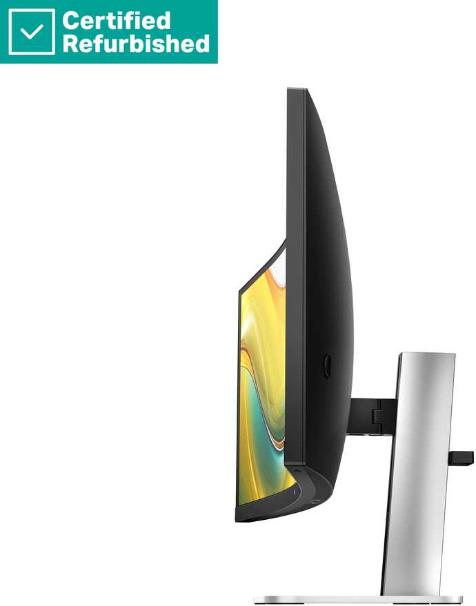 Hewlett Packard (HP) RENEW GOLD HP 534pm Series 5 Pro Curved Conferencing Monitorius - 34" 3440x1440 WQHD 400-nit 100Hz AG, Curved, VA, USB-C(100W)/USB-C(15W)/HDMI/DisplayPort, 3x USB-A, speakers, 5MP webcam, RJ-45 LAN, height adjustable/tilt/swivel, 1 metai (Atnaujinta)