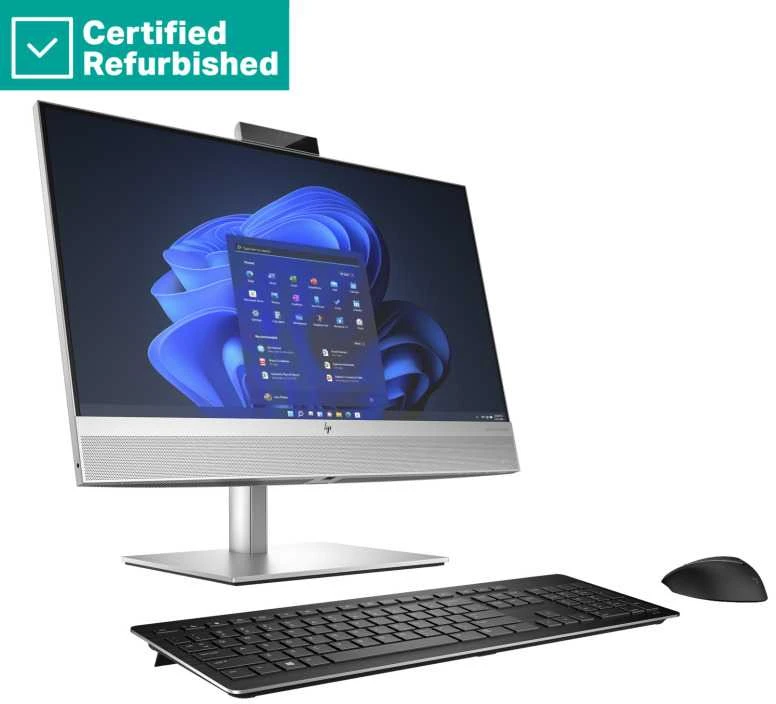 Hewlett Packard (HP) RENEW Sidabrinis HP Elite 840 G9 AIO All-in-One 24 - i5-12500, 16GB, 1TB SSD, 23.8 FHD Non-Touch AG, Height Adjustable, Win 11 Pro, 1 metai (Atnaujinta)