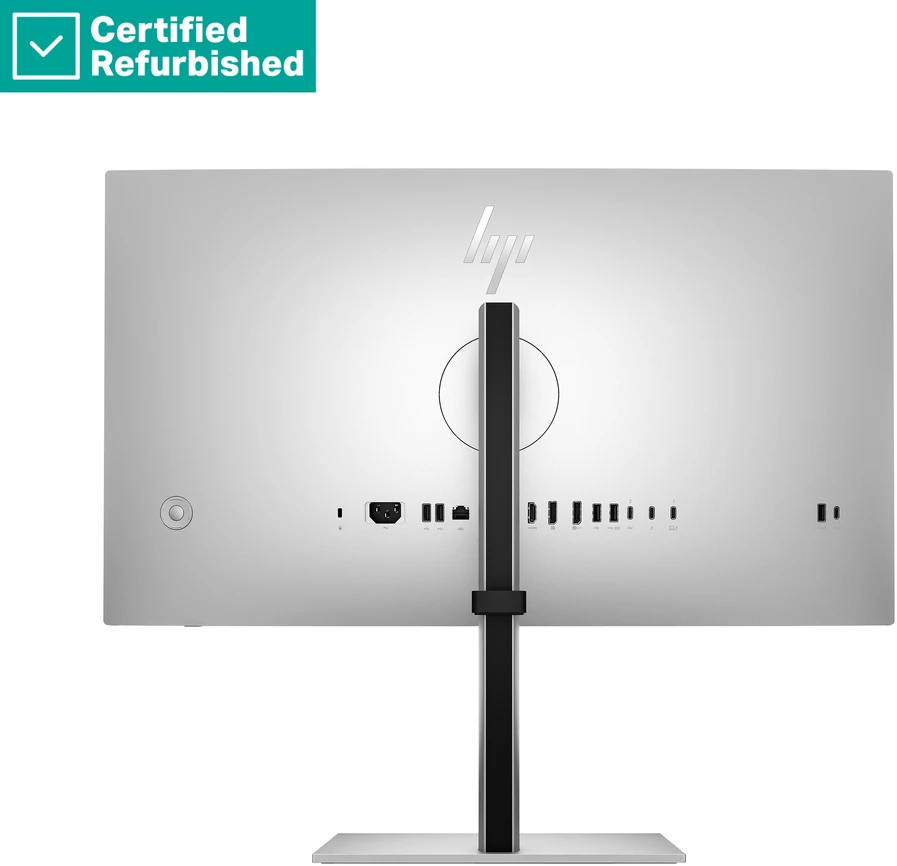 Hewlett Packard (HP) RENEW Sidabrinis HP 727pu Series 7 Pro QHD TB4 Charging Monitorius - 27" 2560x1440 QHD 400-nit 120Hz AG, IPS Juodas HDR 400, USB-C(100W/15W)/HDMI/DisplayPort Daisy-Chain, 5x USB-A, RJ-45 LAN, height adjustable/tilt/swivel/pivot, 1 metai
