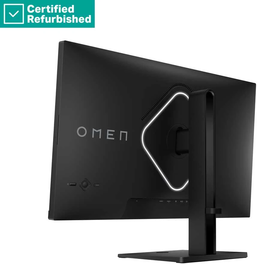 Hewlett Packard (HP) RENEW Sidabrinis HP OMEN 27k UHD Gaming Monitorius - 27" 3840x2160 UHD 400-nit 144 Hz AG, IPS, USB-C/2x HDMI/DisplayPort, 2x USB-A, speakers, height adjustable/tilt/pivot, 1 metai (Atnaujinta)