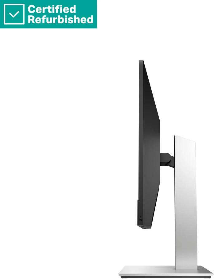 Hewlett Packard (HP) RENEW Sidabrinis HP E24mv G4 FHD Conferencing Monitorius - 23.8" 1920x1080 FHD 250-nit 60Hz AG, IPS, HDMI/VGA/DisplayPort, 4x USB-A, speakers, 5MP webcam, height adjustable/tilt/swivel/pivot, 1 metai