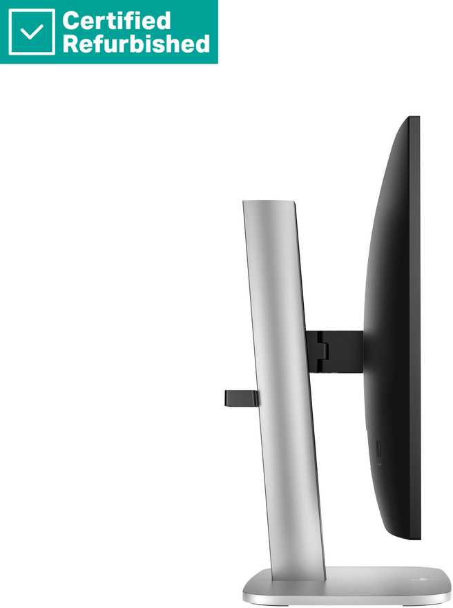 Hewlett Packard (HP) RENEW Sidabrinis HP 524pf Series 5 Pro FHD Monitorius - 23.8" 1920x1080 FHD 350-nit 100Hz AG, IPS, HDMI/DisplayPort, 4x USB-A, height adjustable/tilt/swivel/pivot, 1 metai (replaces E24 G5) (Atnaujinta)