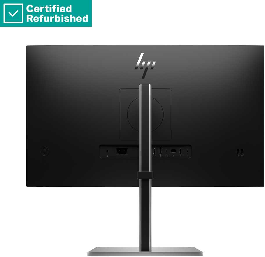 Hewlett Packard (HP) RENEW Sidabrinis HP E27k G5 4K Charging Monitorius - 27" 3840x2160 UHD 350-nit 60Hz AG, IPS, USB-C(65W)/USB-C(15W)/HDMI/DisplayPort, 3x USB-A, speakers, RJ-45 LAN, height adjustable/tilt/swivel/pivot, 1 metai (Atnaujinta)