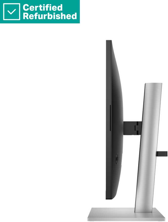 Hewlett Packard (HP) RENEW Sidabrinis HP E27k G5 4K Charging Monitorius - 27" 3840x2160 UHD 350-nit 60Hz AG, IPS, USB-C(65W)/USB-C(15W)/HDMI/DisplayPort, 3x USB-A, speakers, RJ-45 LAN, height adjustable/tilt/swivel/pivot, 1 metai (Atnaujinta)