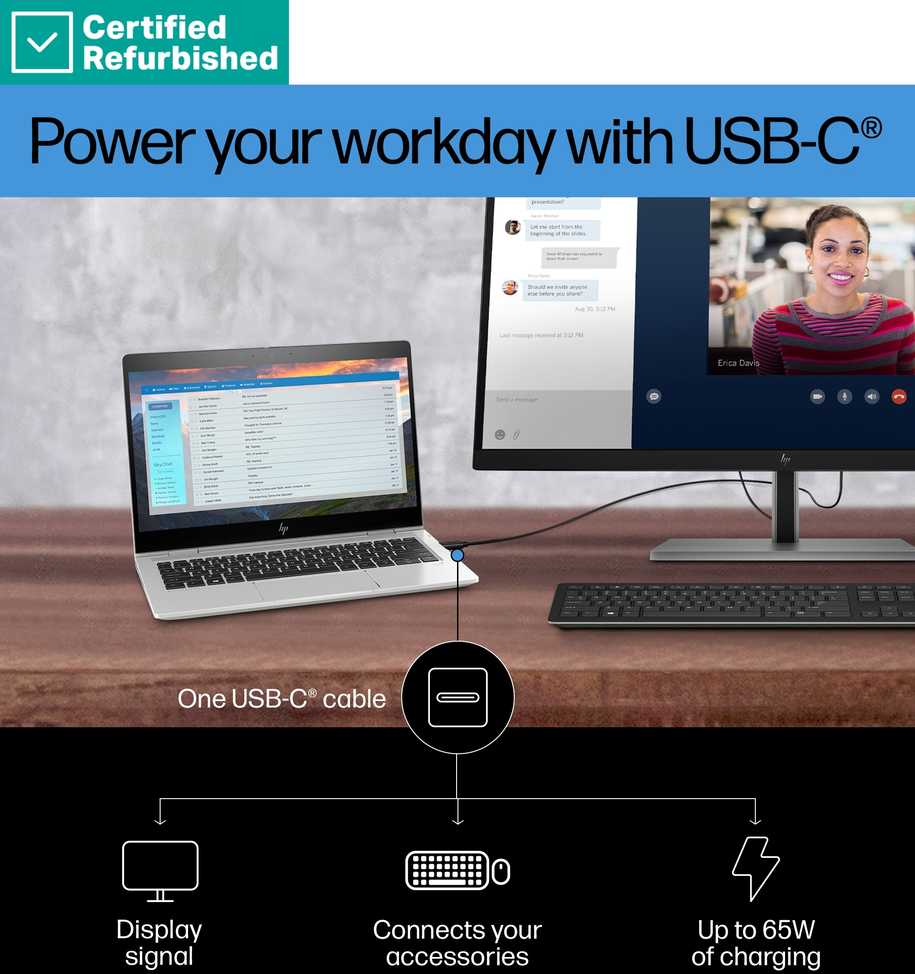 Hewlett Packard (HP) RENEW Sidabrinis HP E27k G5 4K Charging Monitorius - 27" 3840x2160 UHD 350-nit 60Hz AG, IPS, USB-C(65W)/USB-C(15W)/HDMI/DisplayPort, 3x USB-A, speakers, RJ-45 LAN, height adjustable/tilt/swivel/pivot, 1 metai (Atnaujinta)
