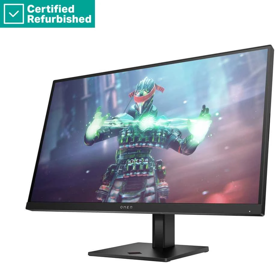 Hewlett Packard (HP) RENEW Sidabrinis HP OMEN 27k UHD Gaming Monitorius - 27" 3840x2160 UHD 400-nit 144 Hz AG, IPS, USB-C/2x HDMI/DisplayPort, 2x USB-A, speakers, height adjustable/tilt/pivot, 1 metai (Atnaujinta)