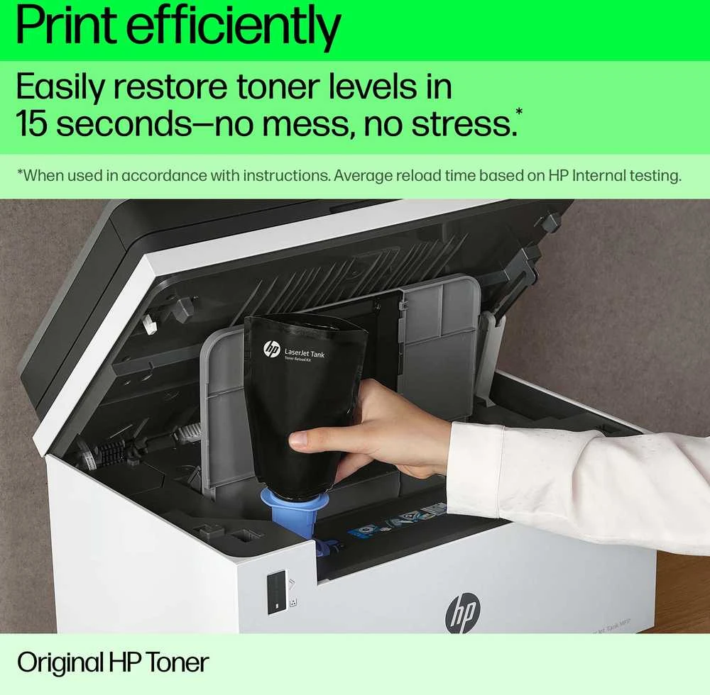 Hewlett Packard (HP) „HP 153X High Yield Juodas Toneris Reload Kit“, 5000 puslapių, skirtas HP LaserJet bakui