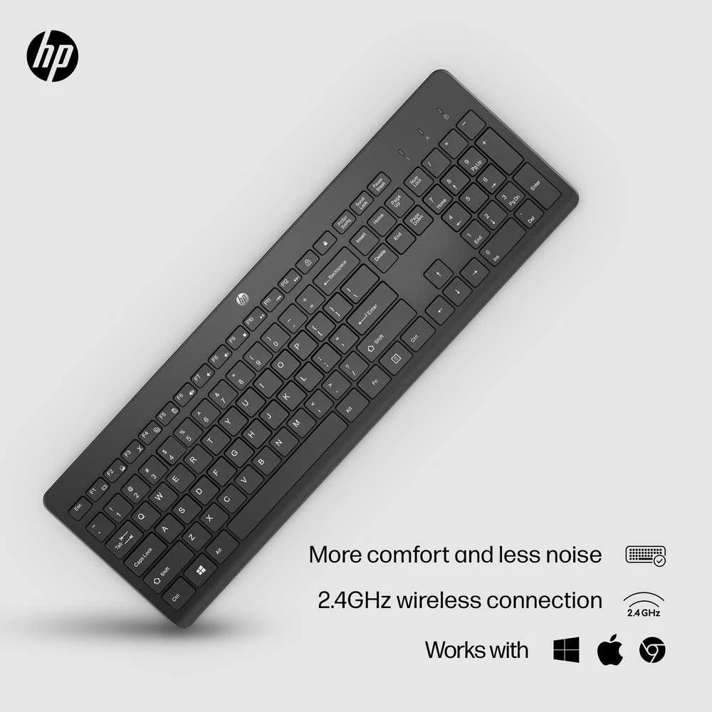 HP 230 Belaidė klaviatūra - Juodas - US ENG