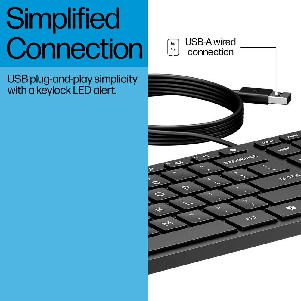 Hewlett Packard (HP) HP su laidu Desktop 320K Klaviatūra