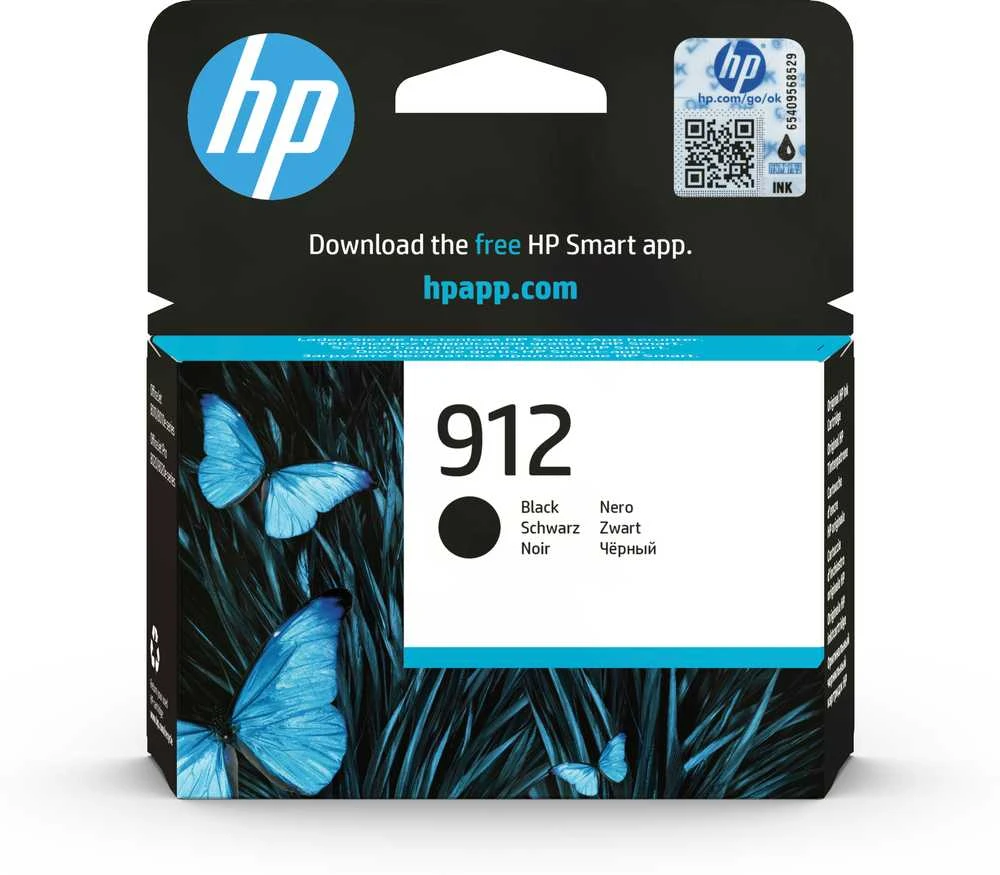 Hewlett Packard (HP) HP 912 juoda 3YL80AE instant ink