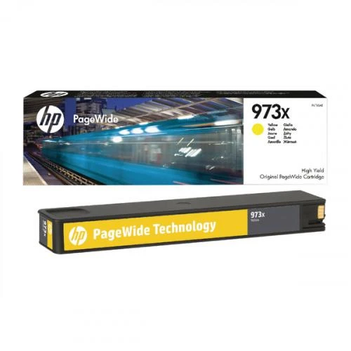 „Hewlett Packard“ (HP) „HP 973X High Yield Geltona Original PageWide“ kasetė (7 000 puslapių)