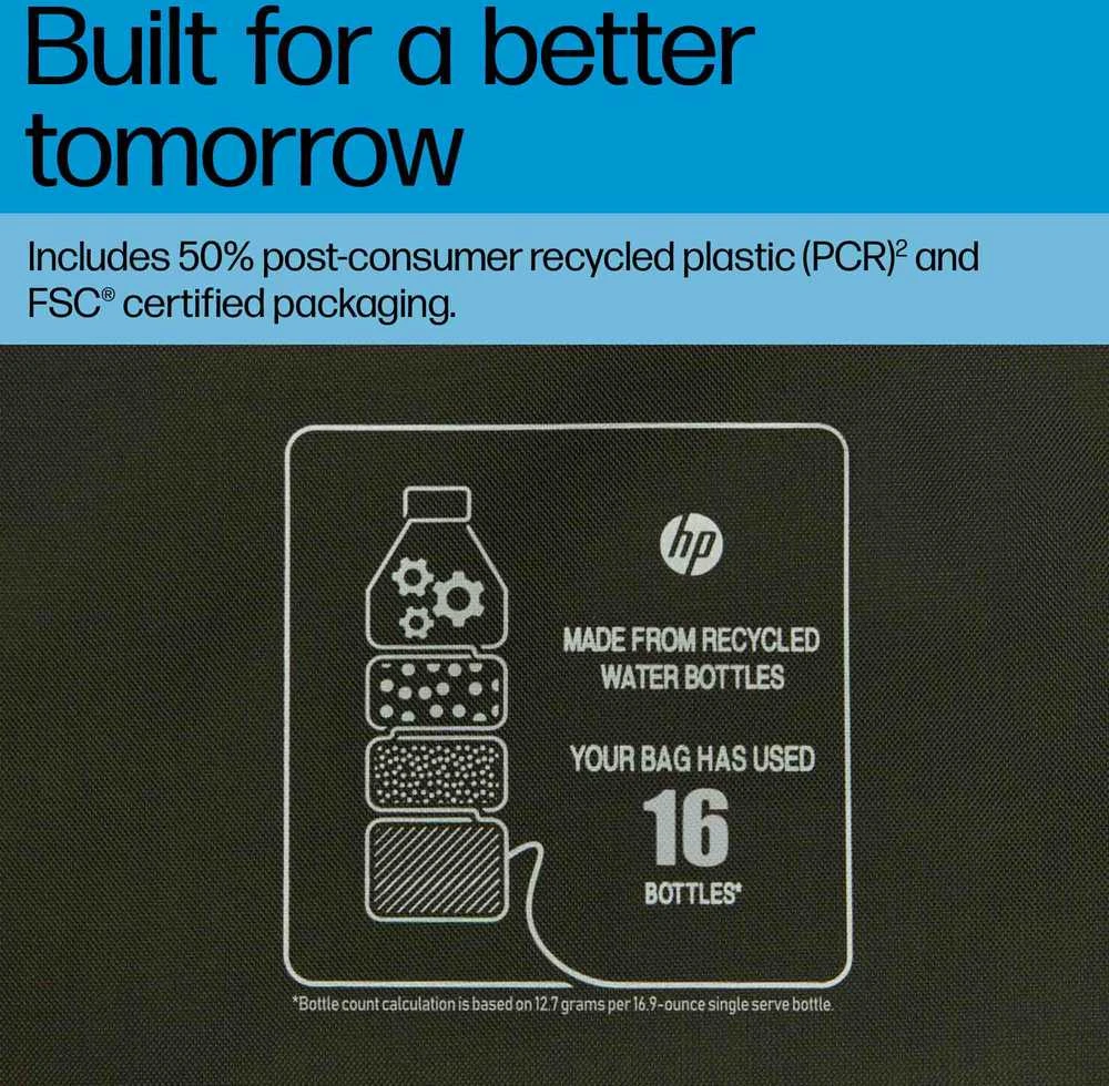 HP Modular 15.6 rankovė / viršutinė apkrova su rankenomis / pečių dirželiu, Vanduo Resistant - tamsiai alyvuogių žalios spalvos