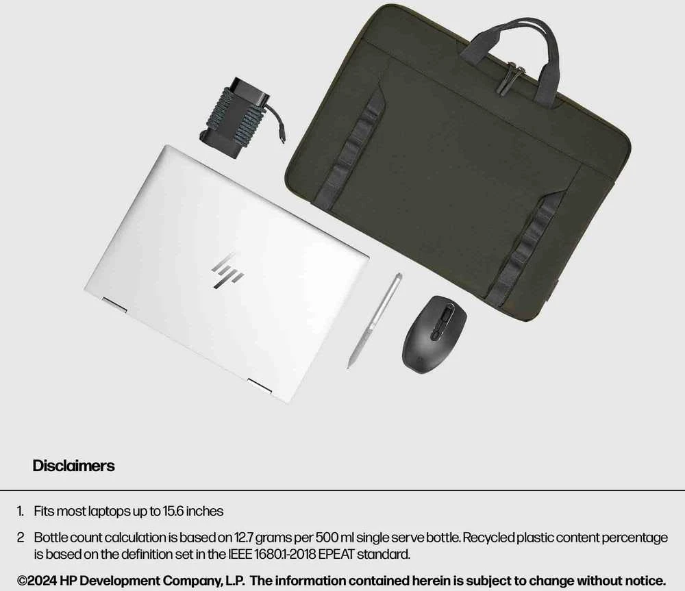 HP Modular 15.6 rankovė / viršutinė apkrova su rankenomis / pečių dirželiu, Vanduo Resistant - tamsiai alyvuogių žalios spalvos