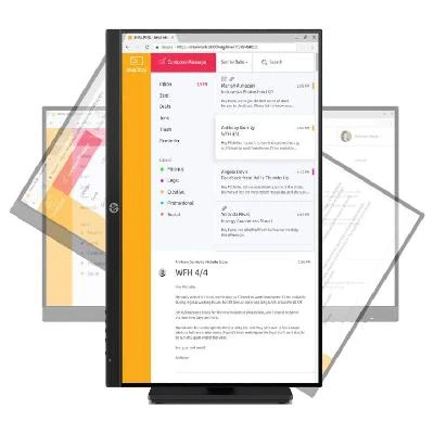„Hewlett Packard“ (HP) „HP ProDisplay P24 G4 FHD“ monitorius – 23,8 colio 1920 x 1080 FHD AG, IPS, „DisplayPort/HDMI/VGA“, 3 jungtys