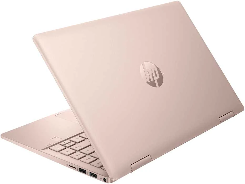 HP Pavilion x360 2-in-1 Nešiojamas kompiuteris 14-ek2000ny - Core 5-120U, 16GB, 512GB SSD, 14 FHD 300-nit Touch, 5MP cam, US klaviatūra su pašvietimu, 43Wh, Pale golden rose, Win 11 Home, 1 metai