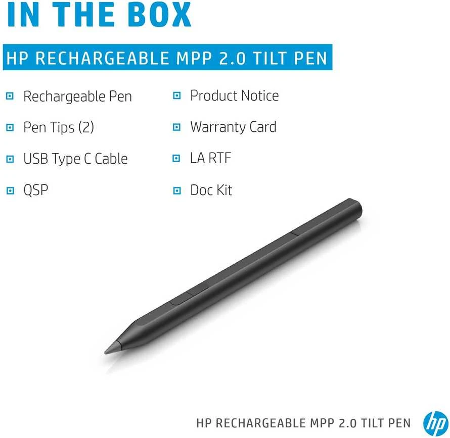 Hewlett Packard (HP) HP Rechargeable MPP 2.0 Tilt Pen (Juodas)