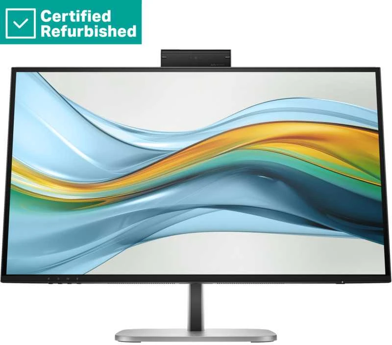Hewlett Packard (HP) RENEW GOLD HP 527pm Series 5 Pro QHD Charging Monitorius - 27" 2560x1440 QHD 350-nit 100Hz AG, IPS, USB-C(100W)/USB-C(15W)/HDMI/DisplayPort/DisplayPort-out, 3x USB-A, speakers, 5MP cam, RJ-45 LAN, height adjustable/tilt/swivel/pivot, 1 metai (Atnaujinta)