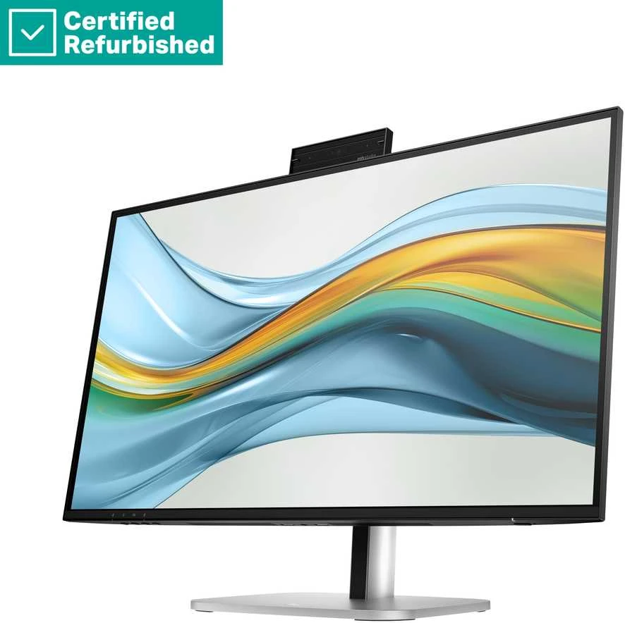 Hewlett Packard (HP) RENEW GOLD HP 527pm Series 5 Pro QHD Charging Monitorius - 27" 2560x1440 QHD 350-nit 100Hz AG, IPS, USB-C(100W)/USB-C(15W)/HDMI/DisplayPort/DisplayPort-out, 3x USB-A, speakers, 5MP cam, RJ-45 LAN, height adjustable/tilt/swivel/pivot, 1 metai (Atnaujinta)