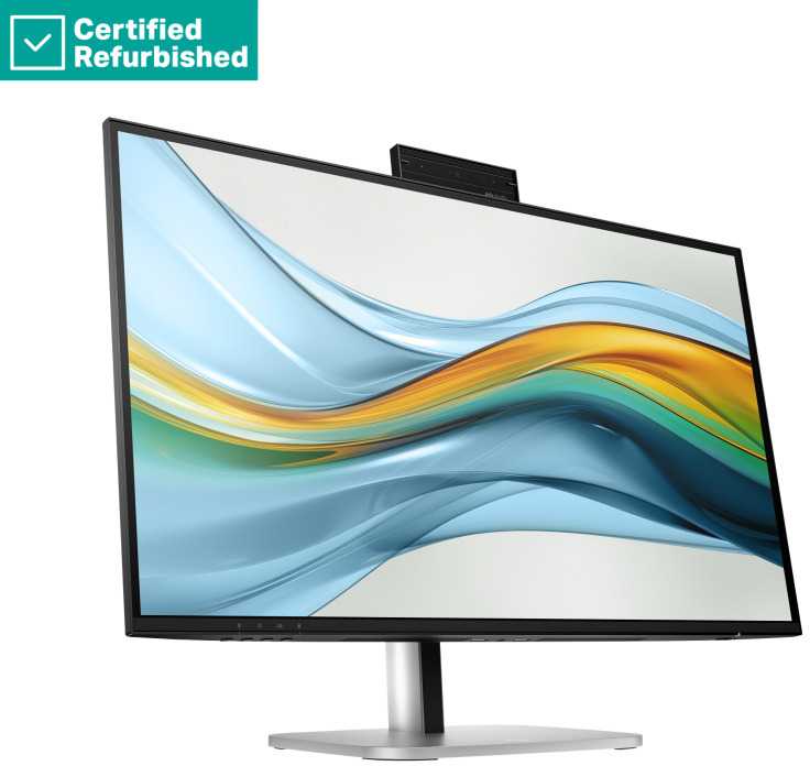 Hewlett Packard (HP) RENEW GOLD HP 527pu Series 5 Pro QHD Charging Monitorius - 27" 2560x1440 QHD 350-nit 100Hz AG, IPS, USB-C(100W/15W)/HDMI/DisplayPort Daisy-Chain, 3x USB-A, RJ-45 LAN, height adjustable/tilt/swivel/pivot, 1 metai (replaces E27u G5) (Atnaujinta)