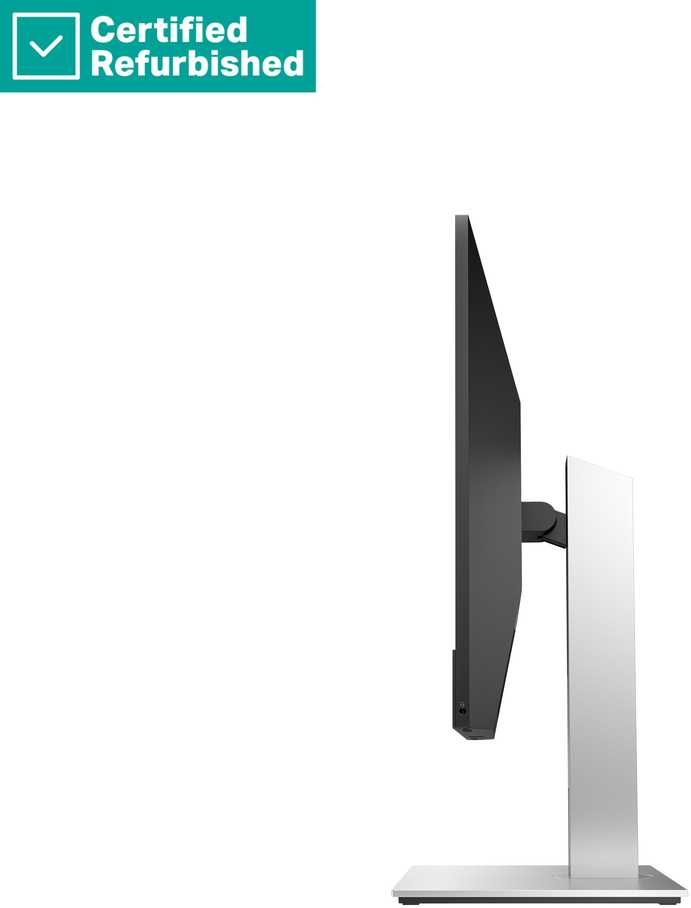 Hewlett Packard (HP) RENEW Sidabrinis HP E24m G4 FHD Conferencing Monitorius - 23.8" 1920x1080 FHD 300-nit 75Hz AG, IPS, USB-C(65W)/HDMI/DisplayPort Daisy-Chain, 4x USB-A, speakers, 5MP webcam, RJ-45 LAN, height adjustable/tilt/swivel/pivot, 1 metai (Atnaujinta)