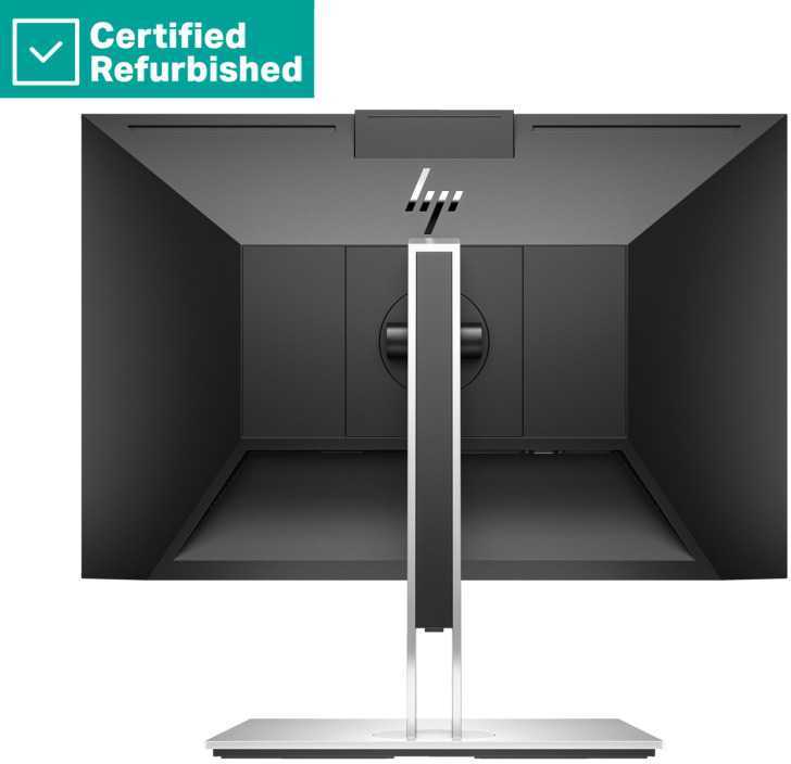 Hewlett Packard (HP) RENEW Sidabrinis HP E24mv G4 FHD Conferencing Monitorius - 23.8" 1920x1080 FHD 250-nit 60Hz AG, IPS, HDMI/VGA/DisplayPort, 4x USB-A, speakers, 5MP webcam, height adjustable/tilt/swivel/pivot, 1 metai (Atnaujinta)
