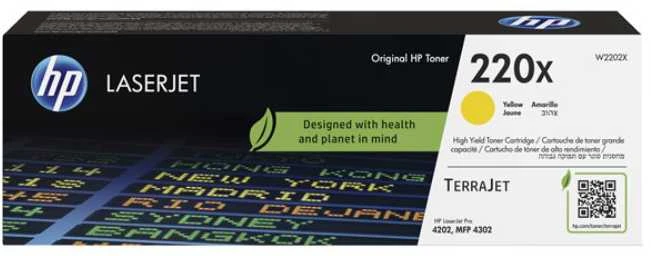 Originalus HP TerraJet dažiklis W2192X, HP 219X, geltonas, 2500p, didelės talpos