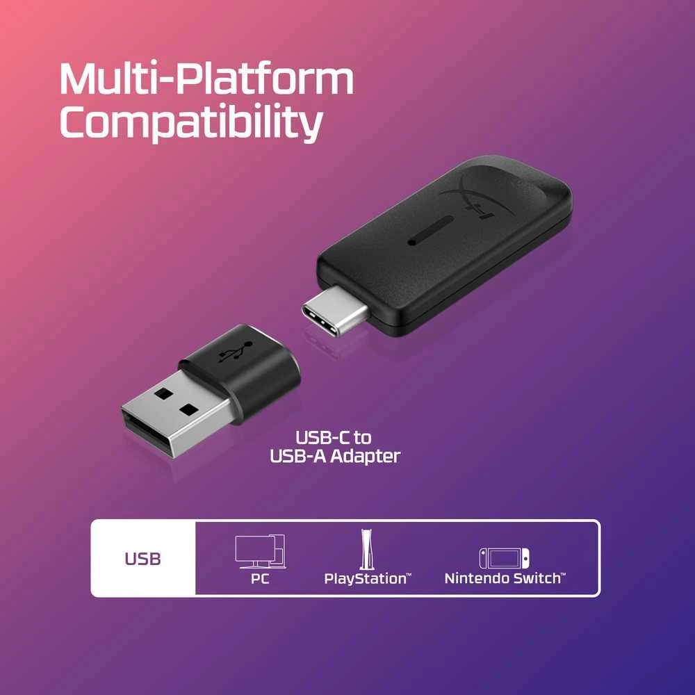 HyperX Cloud III USB-C į USB-A adapteris