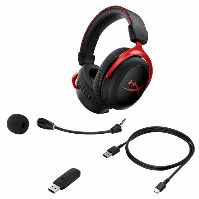 Belaidės Žaidimų Ausinės HyperX Cloud II Wireless, Raudona | Varle.lt