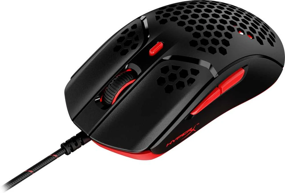 Žaidimų pelė HyperX Pulsefire Haste, Juoda/Raudona