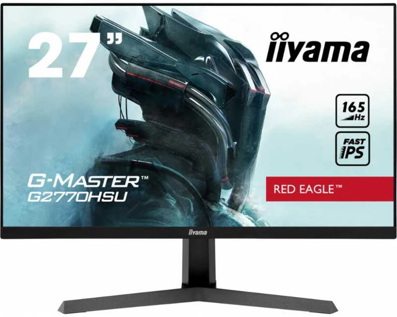 Monitorius IIYAMA G2770HSU-B6 G-Master Raudona Eagle 27 colių Fast IPS FHD FreeSync Premium 180Hz 1100:1 300cd/m2 0.2ms HDMI DP 4xUSB Juodas Garsiakalbiai
