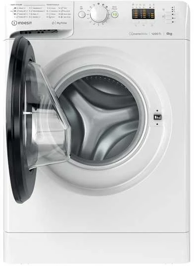 INDESIT | Skalbimo mašina | MTWSA 61294 WK EE | Energy efficiency class C | Front loading | Skalbimo talpa 6kg | 1150 RPM | Gylis 42.5 cm | Plotis 59.5 cm | Ekranas | Big Digit | Baltas