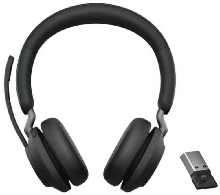 Belaidės Ausinės Jabra EVOLVE2 65 USB-A UC Stereo, Juodos