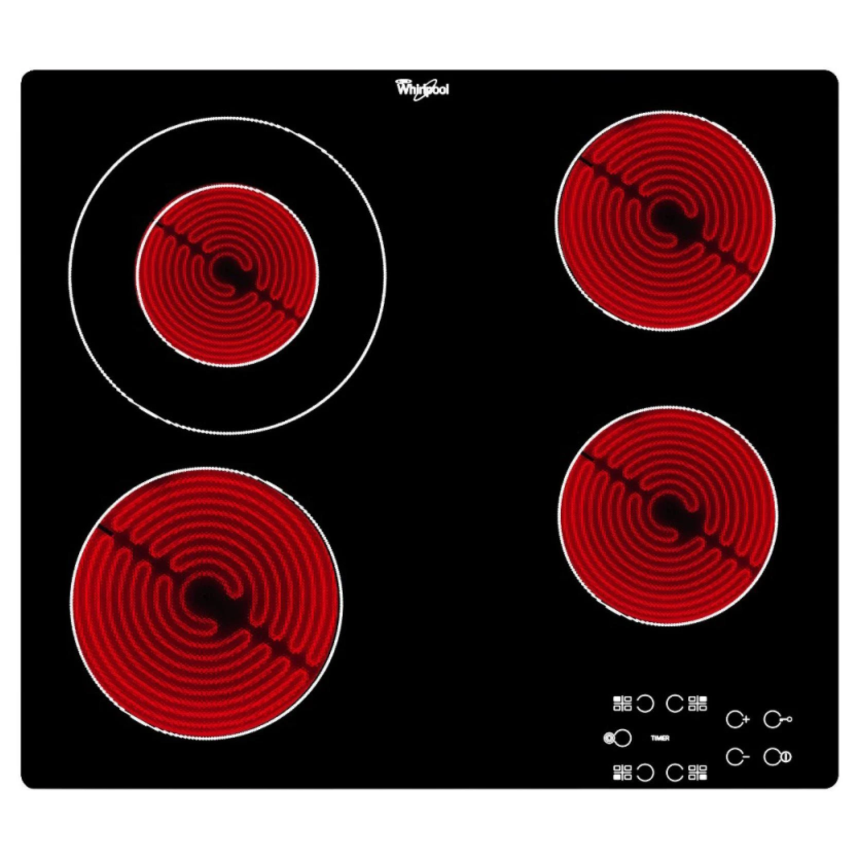Kaitlentė WHIRLPOOL AKT8130BA 60 cm Keraminė Elektrinė