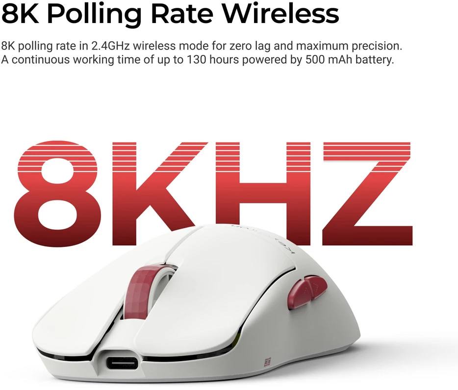 Keychron G4 Wireless Belaidė Žaidimų Pelė | Baltas
