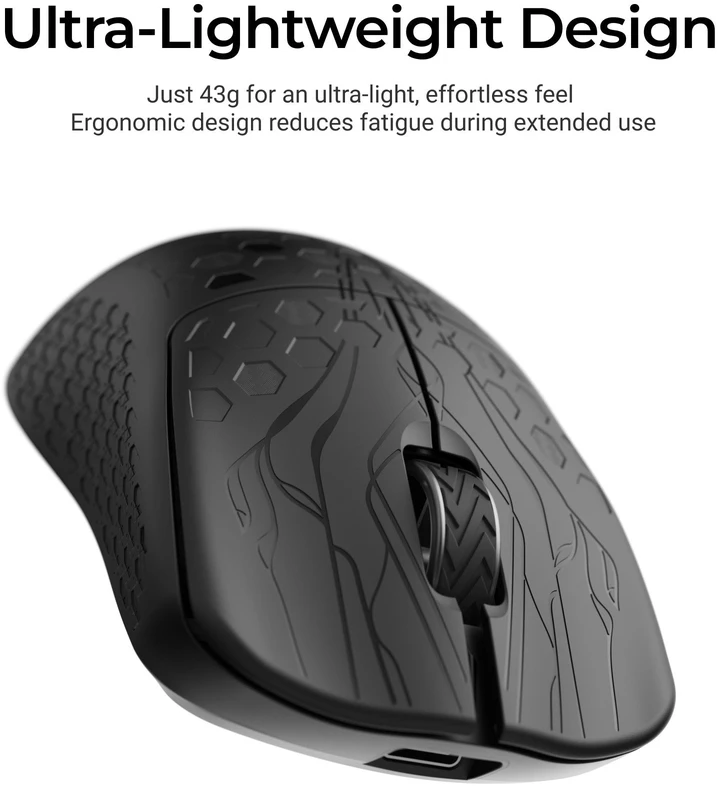 Keychron G5 Wireless Belaidė Žaidimų Pelė | Juodas