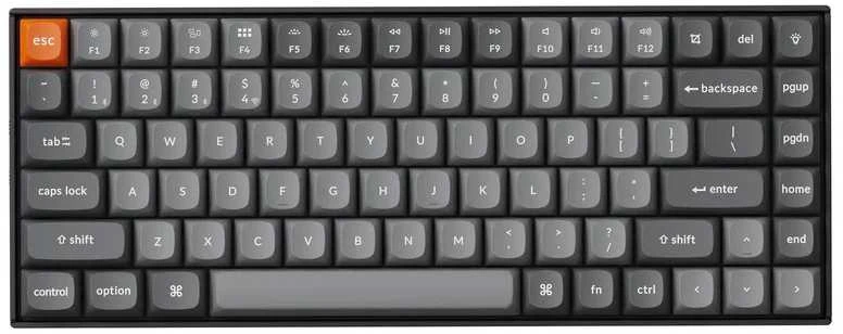 Klaviatūra Keychron K2 Max 75% Brown Switch RGB Juodas