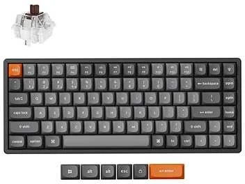 Klaviatūra Keychron K2 Max 75% Brown Switch RGB Juodas