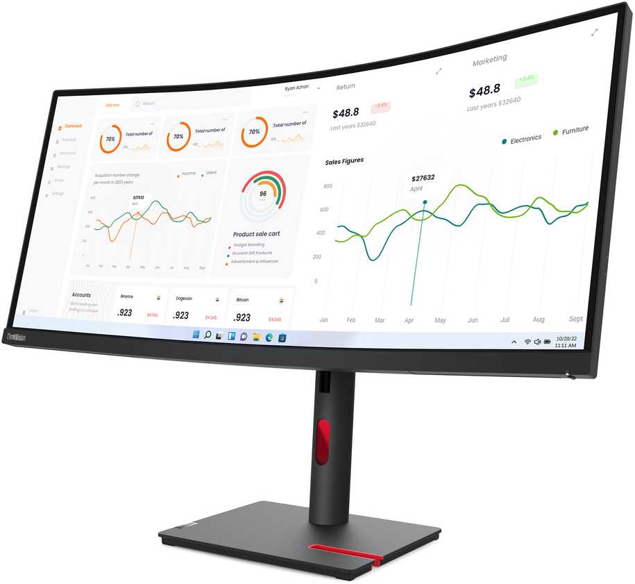 Monitorius Lenovo ThinkVision P27h-30 (63A1GAT1EU)