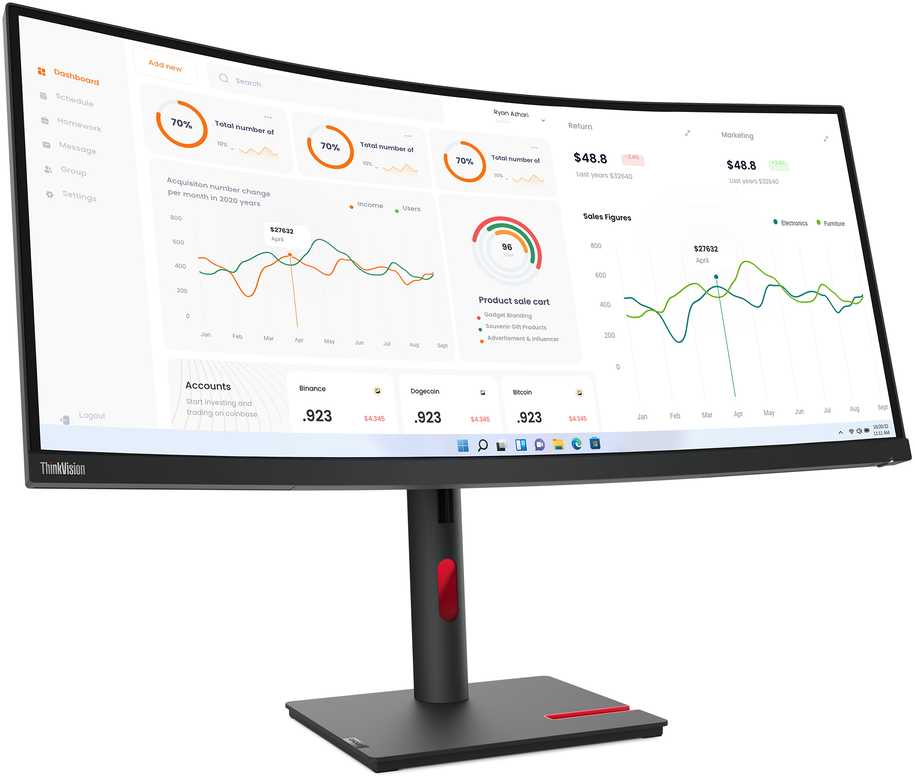 Monitorius Lenovo ThinkVision P27h-30 (63A1GAT1EU)